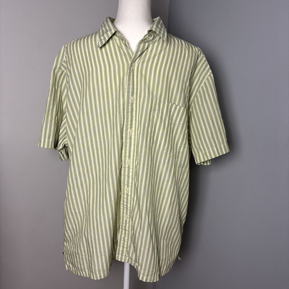 J. Crew Men's Classic Short Sleeve Button Down 100% Cotton Shirt Size X-Large